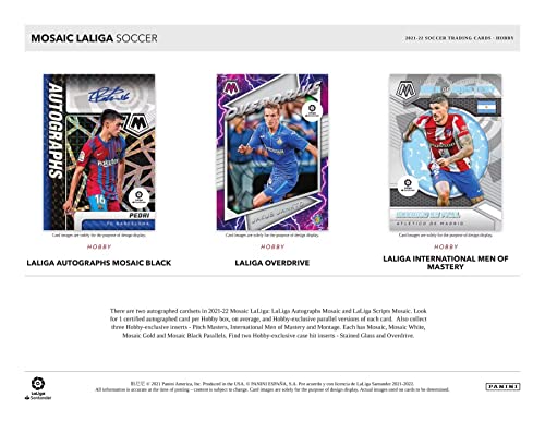 2021/22 Panini Mosaic LaLiga Soccer HOBBY box (10 pks/bx)