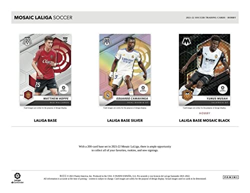 2021/22 Panini Mosaic LaLiga Soccer HOBBY box (10 pks/bx)