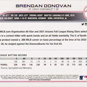 2022 Topps Update #US150 Brendan Donovan NM-MT RC Rookie St. Louis Cardinals Baseball