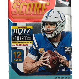 2019 Score NFL Football Blaster Box 132 Cards & 1 MEMORABILIA Card per Box plus a Bonus Pack