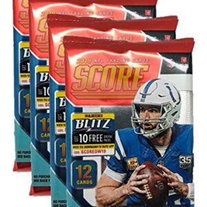 2019 Score NFL Football Blaster Box 132 Cards & 1 MEMORABILIA Card per Box plus a Bonus Pack