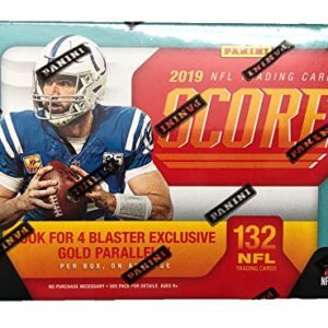 2019 Score NFL Football Blaster Box 132 Cards & 1 MEMORABILIA Card per Box plus a Bonus Pack