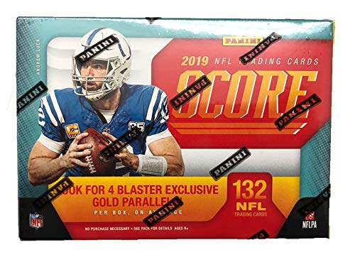 2019 Score NFL Football Blaster Box 132 Cards & 1 MEMORABILIA Card per Box plus a Bonus Pack