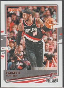 2020-21 donruss #111 carmelo anthony portland trail blazers nba basketball trading card fron panini america in raw (nm or better) condition