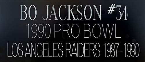 Bo Jackson Autographed Black Jersey - Beautifully Matted and Framed - Hand Signed By Jackson and Certified Authentic by Beckett - Includes Certificate of Authenticity