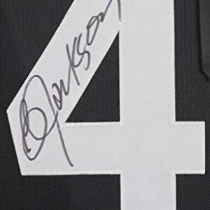 Bo Jackson Autographed Black Jersey - Beautifully Matted and Framed - Hand Signed By Jackson and Certified Authentic by Beckett - Includes Certificate of Authenticity
