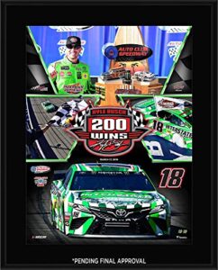 kyle busch 200 career wins 10.5″ x 13″ sublimated plaque – nascar driver plaques and collages