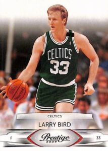 2009 /10 panini prestige basketball card # 116 larry bird boston celtics mint condition- shipped in protective screwdown display case!