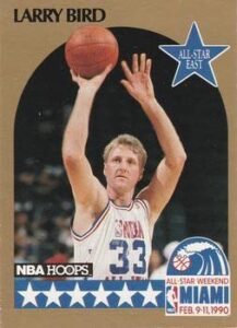 1990 nba hoops basketball card #2: larry bird (all-star – boston celtics)