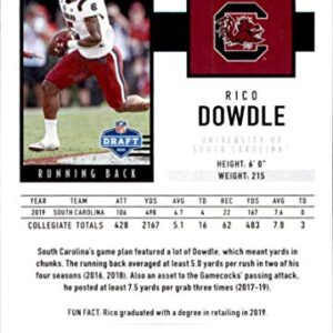 2020 Score #391 Rico Dowdle South Carolina Gamecocks NFL Football Card (RC - Rookie Card) NM-MT