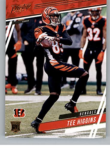 2020 Panini Chronicles Prestige Rookies Update #314 Tee Higgins Cincinnati Bengals RC Rookie Card Official NFL Football Trading Card in Raw (NM or Better) Condition