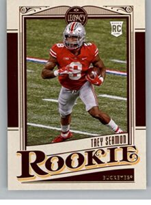 2021 panini legacy #167 trey sermon rc rookie card ohio state buckeyes official nfl football trading card in raw (nm or better) condition