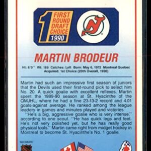 1990-91 Score Martin Brodeur Rookie Card RC #439 Devils