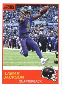 2019 score #83 lamar jackson ravens nfl football card nm-mt