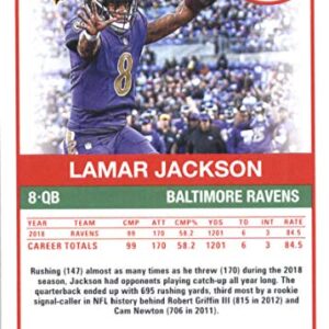 2019 Score #83 Lamar Jackson Ravens NFL Football Card NM-MT