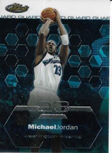 2002-03 michael jordan topps finest card #100 washington wizards