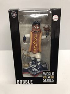 los angeles dodgers dodger dog 2020 world series champions trophy bobble bobblehead