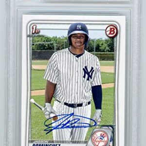 Jasson Dominguez 2020 Bowman Prospects Autographed Rookie Card #BP8 - BAS