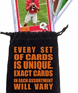 Justin Fields Rookie Cards Assorted 3 Card Gift Bundle - Chicago Bears Football Trading Cards