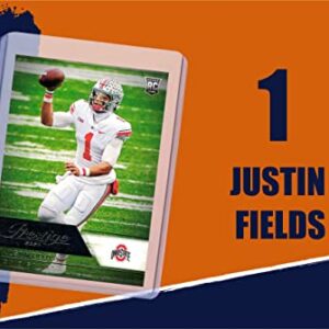 Justin Fields Rookie Cards Assorted 3 Card Gift Bundle - Chicago Bears Football Trading Cards