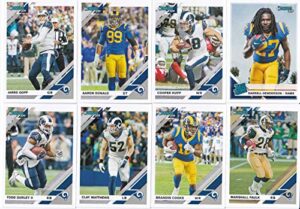 2019 panini donruss football los angeles rams team set 12 cards w/drafted rookies