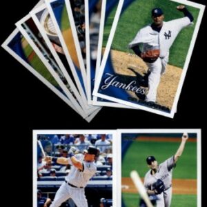 2010 Topps Baseball Cards Complete TEAM SET: New York Yankees (Series 1 & 2) 21 Cards Including Mickey Mantle, Derek Jeter, Alex Rodriguez, Babe Ruth/ Lou Gehrig, Hideki Matsui, Andy Pettitte, Mark Teixeira, CC Sabathia & More!