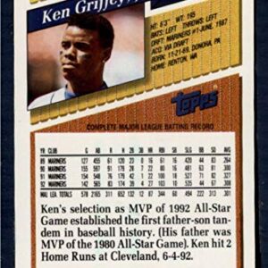 1993 Topps #179 Ken Griffey Jr. NM-MT Seattle Mariners Baseball