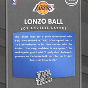 Basketball NBA 2017-18 Donruss #199 Lonzo Ball Rated Rookie RC Lakers