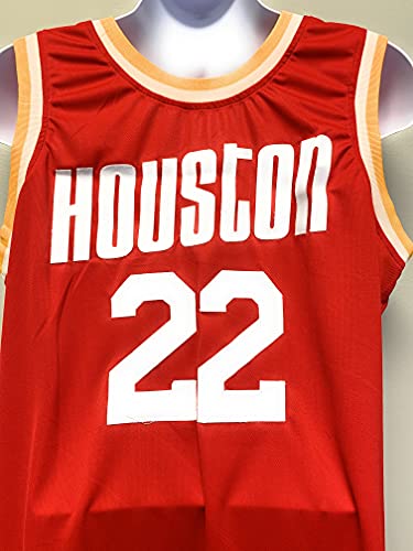 Clyde Drexler Houston Rockets Signed Autograph Custom Jersey Red JSA Certified