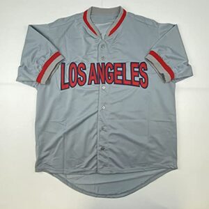 Autographed/Signed Vladimir Vlad Guerrero Los Angeles LA Anaheim Grey Baseball Jersey JSA COA