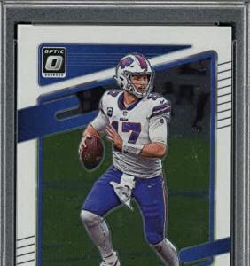 Josh Allen 2021 Panini Donruss Optic Football Card #53 Graded PSA 9