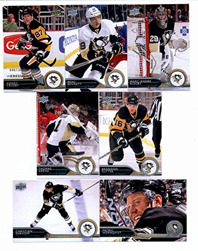 2014/15 Upper Deck Hockey Team Set (Veterans)- Pittsburgh Penguins (14 Cards)> Evgeni Malkin,Pascal Dupuis,Chris Kunitz,Olli Maatta,Kris Letang,Paul Martin,Jeff Zatkoff,Marc Andre Fleury, Beau Bennett,Sidney Crosby,Brandon Sutter,Christian Ehrhoff,Patric