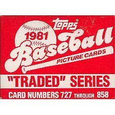 1981 topps baseball traded complete box set