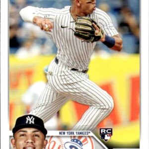 2023 TOPPS #94 OSWALD PERAZA RC NEW YORK YANKEES BASEBALL OFFICIAL TRADING CARD OF THE MLB