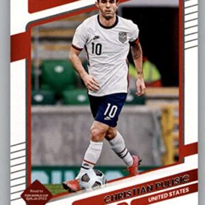 2021-22 Donruss Road to Qatar #160 Christian Pulisic United States Official Soccer Trading Card in Raw (NM or Better) Condition