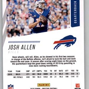 2020 Prestige NFL #26 Josh Allen Buffalo Bills Official Panini Football Trading Card