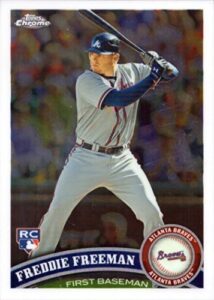 2011 topps chrome baseball #173 freddie freeman rookie card