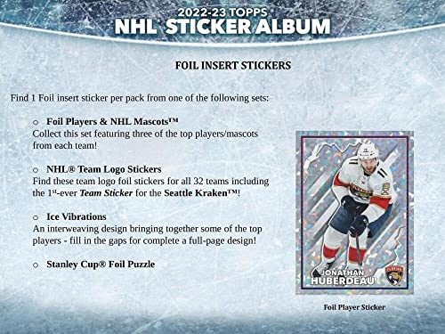 2022-23 Topps NHL Hockey Sticker Collection Box