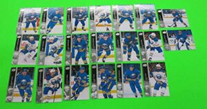 2021-22 upper deck hockey complete buffalo sabres veteran team set of 20 cards (20 dylan cozens, 21 rasmus dahlin, 22 jack eichel, 23 rasmus ristolainen, 24 jeff skinner, 25 tage thompson, 269 zemgus girgensons, 270 henri jokiharju, 271 colin miller, 272