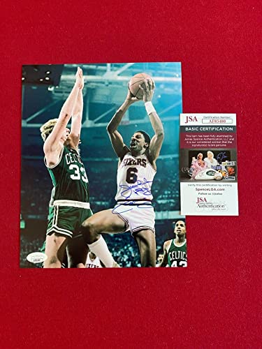 Julius Erving (Dr. J.), Autographed" (JSA) 8x10 Photo (Vintage) Sixers - Autographed NBA Photos