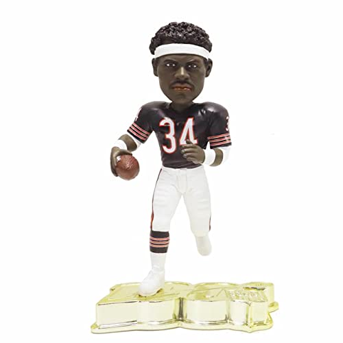 Walter Payton Chicago Bears NFL 100 Blue Jersey Gold Base Bobblehead NFL