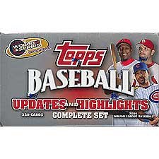 2005 Topps Baseball Traded Updates and Highlights Factory Sealed Set. Loaded with Stars Including Albert Pujols, Alex Rodriguez, Andruw Jones, Ken Griffey, Mike Piazza, Manny Ramirez, David Ortiz, Sammy Sosa, Shawn Green and Lots More!!