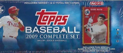 2009 Topps Baseball Factory Sealed Complete Set with Babe Ruth Chrome Refractor Card