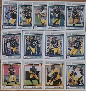 2022 panini score football pittsburgh steelers team set gift pack 2022 score team plus bonus steelers set 2010-2022