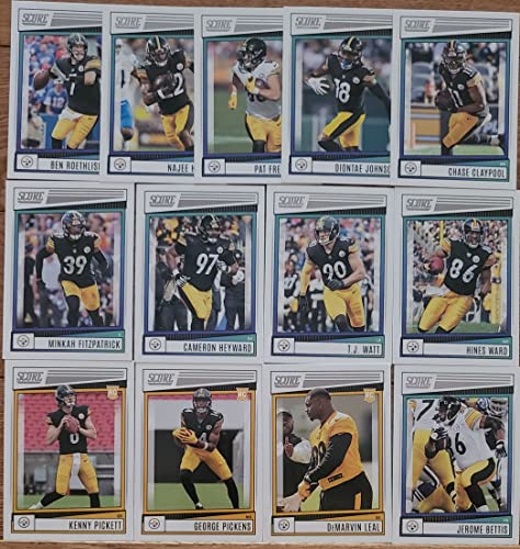 2022 Panini Score Football Pittsburgh Steelers Team Set Gift Pack 2022 Score Team Plus Bonus Steelers Set 2010-2022