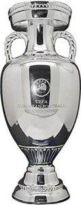 uefa euro 2020 trophy replica 45 mm, unisex-adult, grey, 80 mm