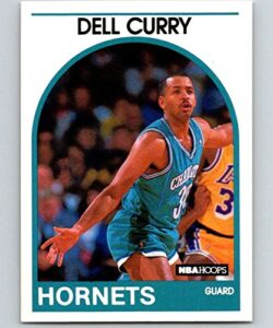 1989-90 hoops basketball #299 dell curry charlotte hornets official nba trading card