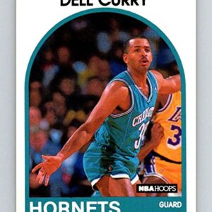 1989-90 Hoops Basketball #299 Dell Curry Charlotte Hornets Official NBA Trading Card