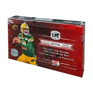 2016 upper deck cfl football hobby box