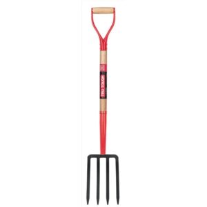 truper 30293 spading fork – 4 tines, 30 inch wood & steel d-handle